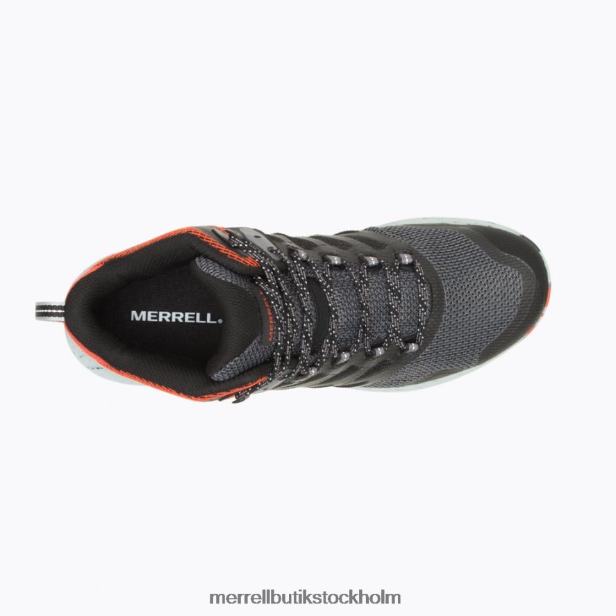 män Merrell svart/mandarin nova 3 mid gore-tex skor DP80HP42
