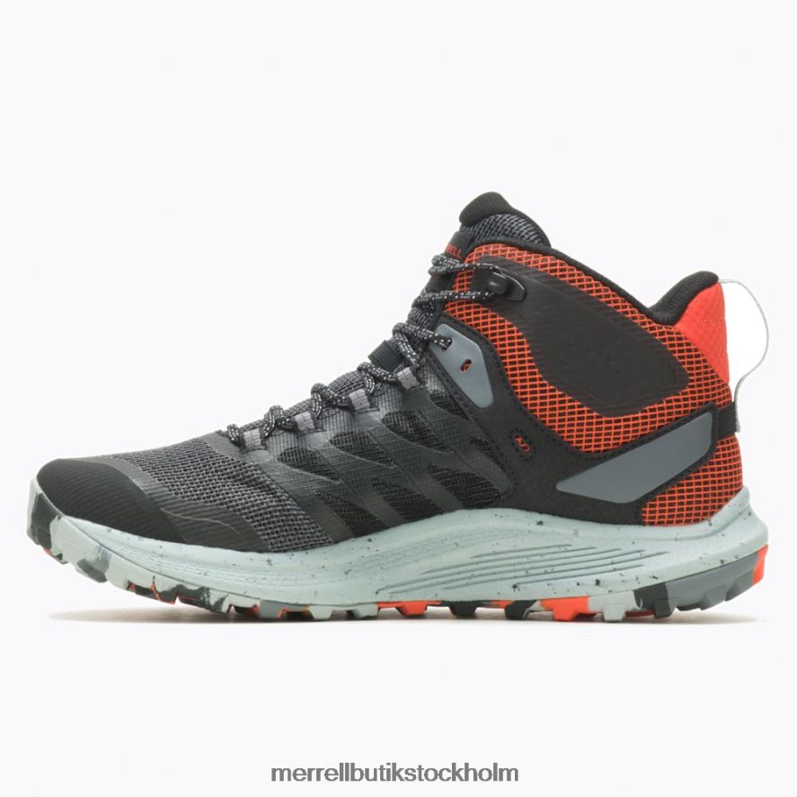 män Merrell svart/mandarin nova 3 mid gore-tex skor DP80HP42