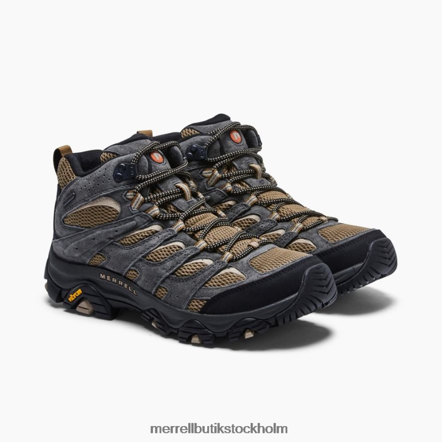 män Merrell butternut/beluga moab 3 mid vattentät bred bredd skor DP80HP217