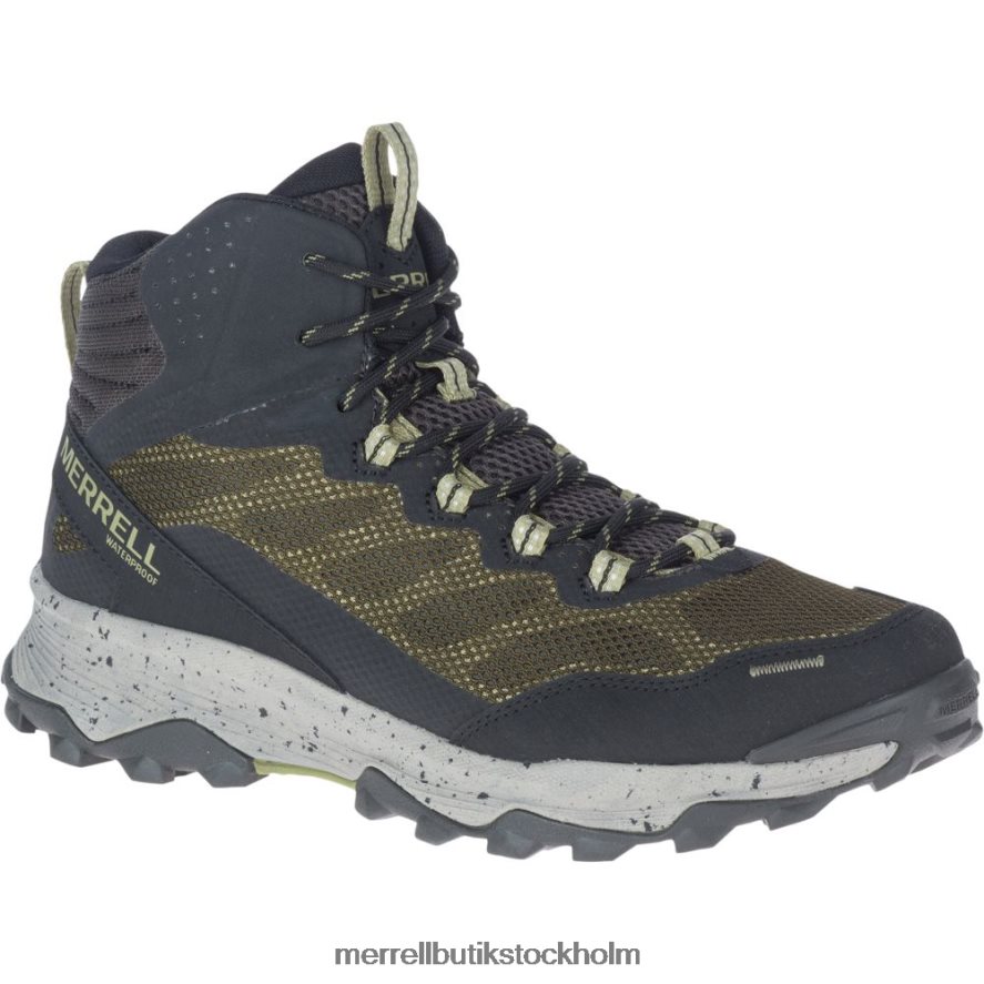 män Merrell oliv speed strike mid vattentät skor DP80HP780