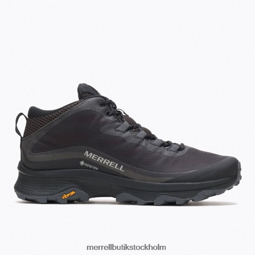 män Merrell svart/asfalt moab hastighet mid gore-tex skor DP80HP190