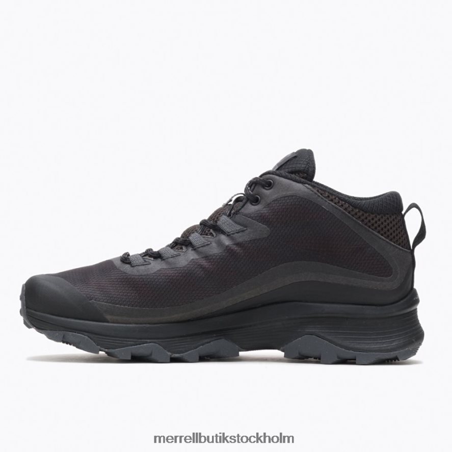 män Merrell svart/asfalt moab hastighet mid gore-tex skor DP80HP190