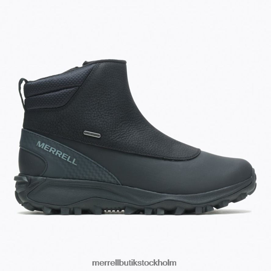 män Merrell svart/monument thermo kiruna mid zip vattentät skor DP80HP757