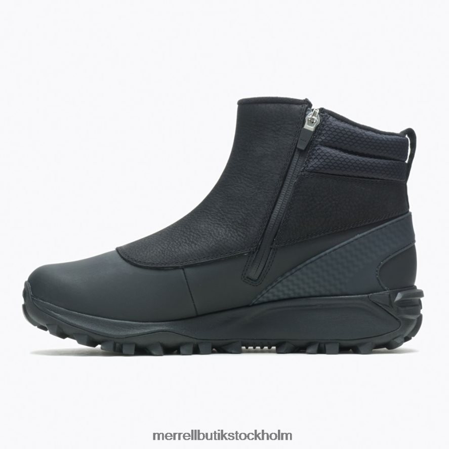 män Merrell svart/monument thermo kiruna mid zip vattentät skor DP80HP757