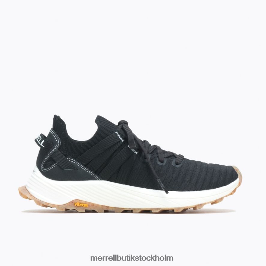 unisex- Merrell svart vit gå ombord spets sneaker eco dye skor DP80HP1116