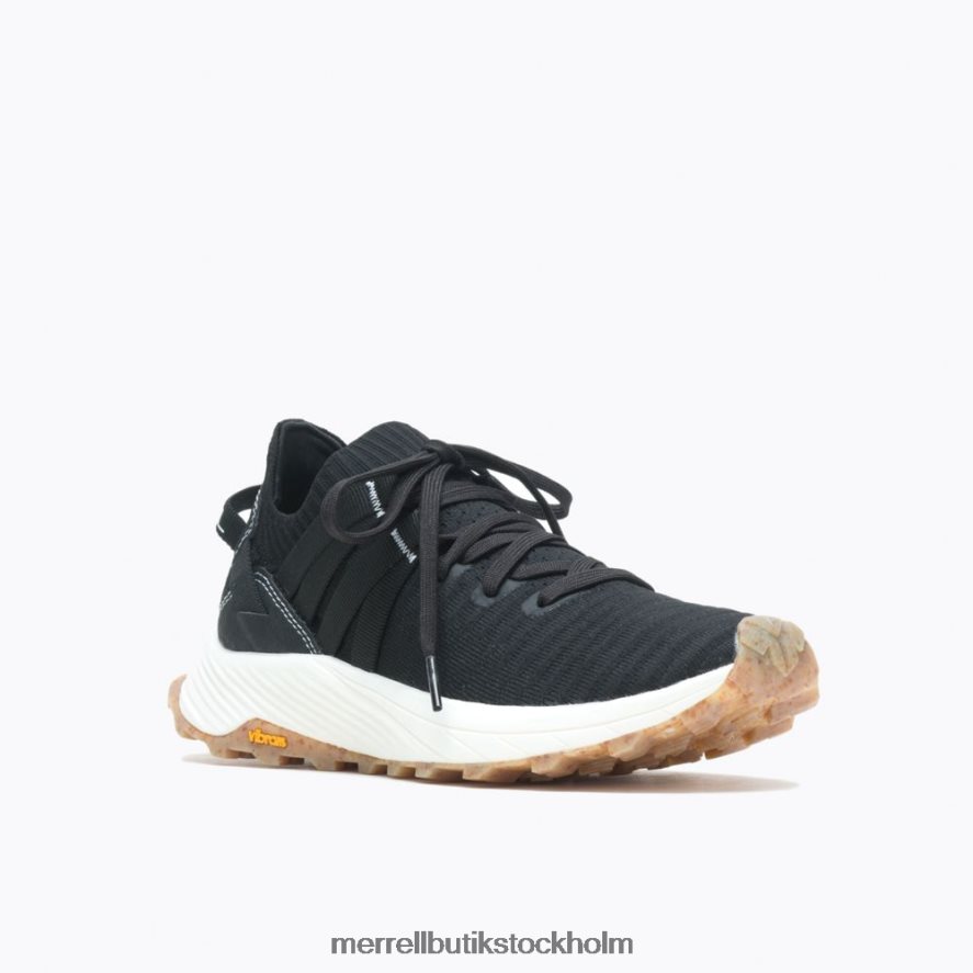 unisex- Merrell svart vit gå ombord spets sneaker eco dye skor DP80HP1116