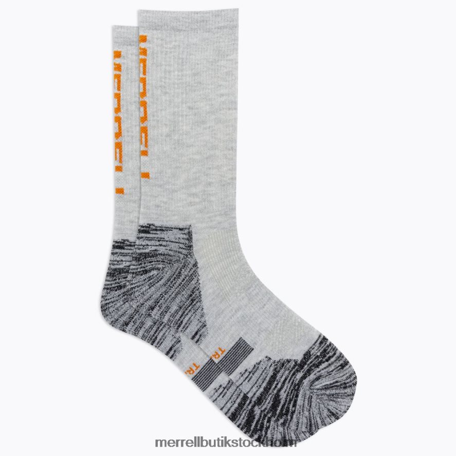 unisex- Merrell grå ljung Thermal trail run besättningsstrumpa Tillbehör DP80HP486