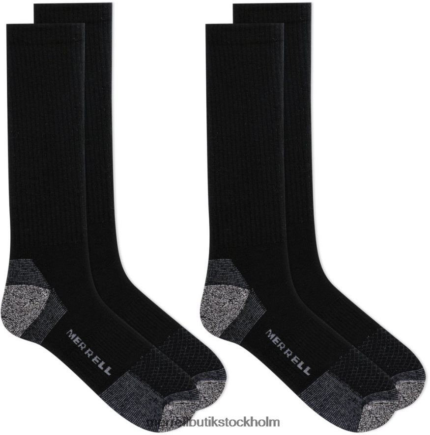 unisex- Merrell svart tålig tåbesättningsstrumpa i stål 2-pack Tillbehör DP80HP314